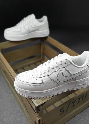 Nike air force 1 '07 белые кожа