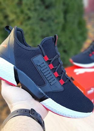 Puma hybrid rocket v2 retaliate чёрные с красным ткань