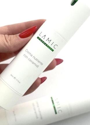 Живильний крем з керамідами lamic cosmetici crema nutriente con ceramidi 50 мл