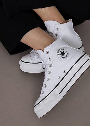 Кеди converse all star platform white

артикул: wh_kn_34