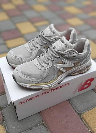 New balance 860 світло сірі текстильсіткакомб матер топ (ліцензія)