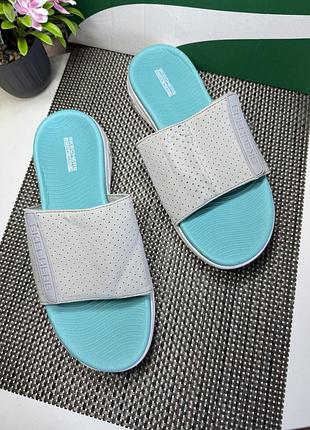 Оригинальные шлепанцы skechers на липучке
