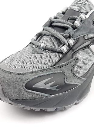 New balance 725 темно сірі текстильпресшкіра