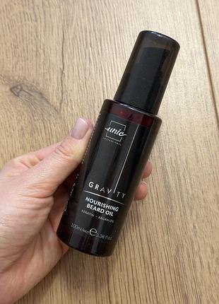 Живильна олія для бороди unic gravity nourishing beard oil.
