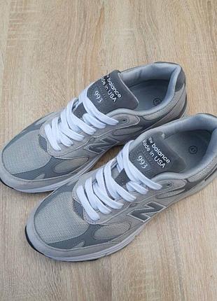 New balance 993 світло сірі замшатекстиль