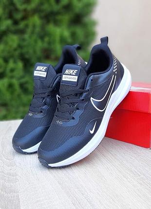 Nike joepeqasvsss чорні на білій комбіновані матеріали