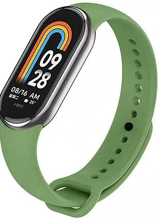 Силиконовый ремешок для xiaomi mi band 8/9/10 зеленый / olive
