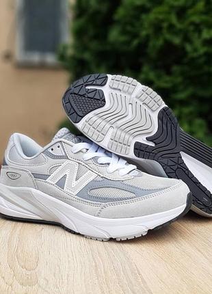 New balance 990v6 світло сірі замшатекстиль