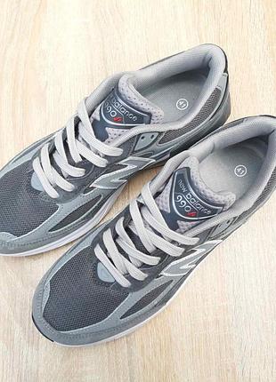New balance 990v6 темно сірі замшатекстиль