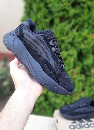 Adidas yeezy boost 700 v2 чорні  замшатекстиль топ супер ціна
