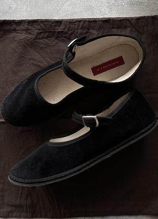 Vibi venezia чорні балетки мері джейн, 38,5 - 39