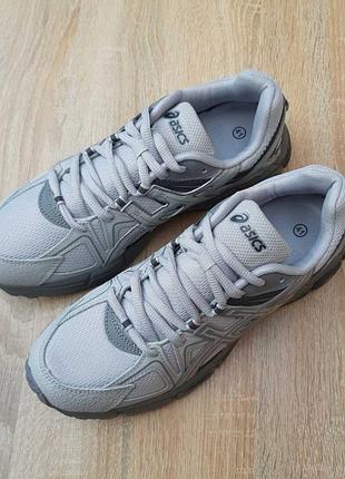 Asics gel kahana 8 світло сірі шкіратекстиль
