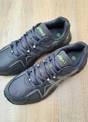 Asics gel kahana 8 темно сірі шкіратекстиль