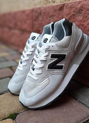 New balance 574 legacy світло сірі (чорна n) замшасітка