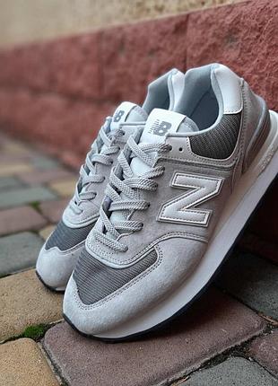 New balance 574 legacy світло сірі (біла n) замшасітка