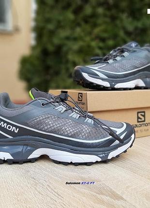Salomon xt-6 ft темно сірі текстиль топ (ліцензія)