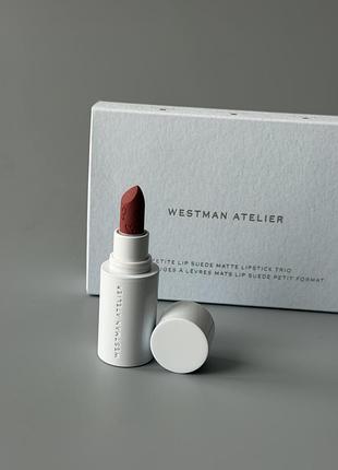 Помада мініатюра міні westman atelier lip suede matte elodie