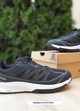 Salomon sensifit boa чорні на білій комбіновані матеріали топ (ліцензія) супер ціна