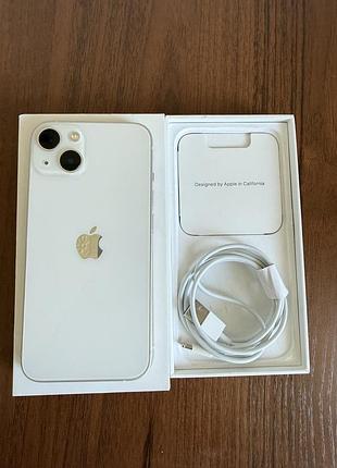 Серія iphone 13 вбудована пам'ять 128 гб матеріал корпуса алюміній + скло. вживаний в гарному стані без дефектів, все працю акумулятор замінений 100%