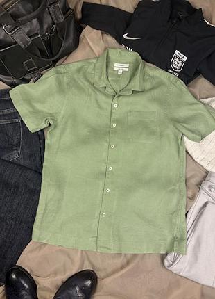 Брендова стильна натуральна сорочка m&s💚