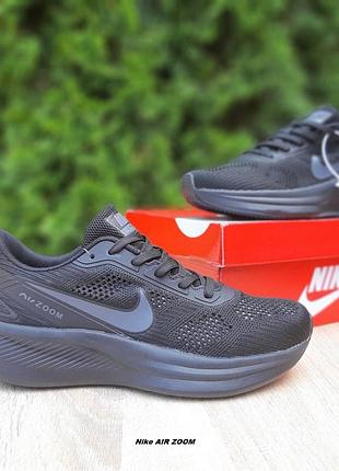 Nike air zoom чорні щільний текстиль та велика сітка топ (ліцензія)