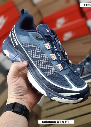 Salomon xt-6 ft сині з помаранчевим текстиль топ (ліцензія)