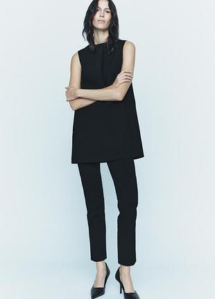 Сукня-жилет zara чорна плаття міні