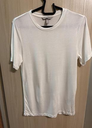 Футболка женская белая базовая h&m