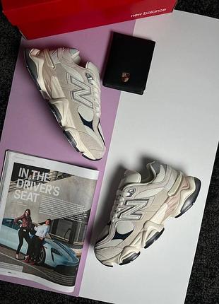 New balance 9060 beige grey navy