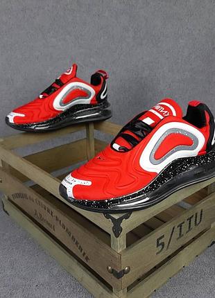 Nike air max 720 красные (космос) текстиль топ