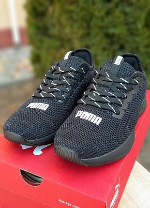 Puma hybrid черные сетка 2