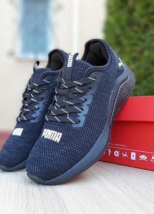 Puma hybrid черные сетка 4