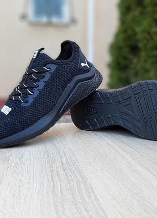Puma hybrid черные сетка 5