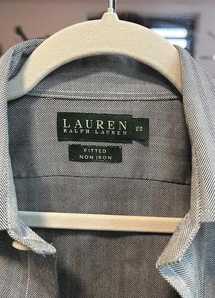 Стильна чистий коттон бавовна чоловіча вінтажна сорочка lauren ralph lauren розмір m 38 15