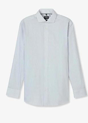 Мужская классическая рубашка olymp в тонкую полоску, размер 40 (m/l)