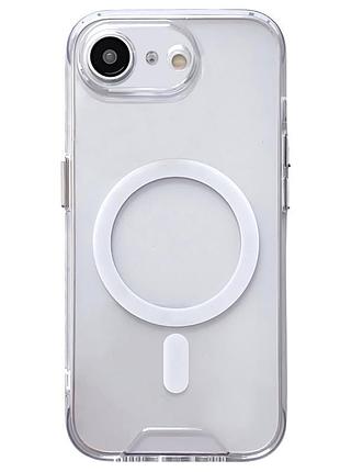Чохол tpu space case with magsafe для apple iphone 16e (6.1") прозорий