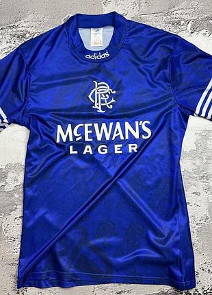 Чоловіча футболка футбольна adidas glasgow rangers