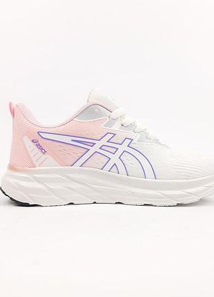 Asics gel-excite 10 білі з пудрой сіткатекстиль топ