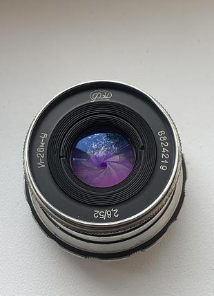 Вінтажний об'єктив фотозбільшувача індустар і-26м-у в футлярі