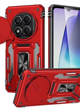Ударопрочный чехол camshield army ring для xiaomi redmi note 14 pro 4g/5g / poco x7 красный / red
