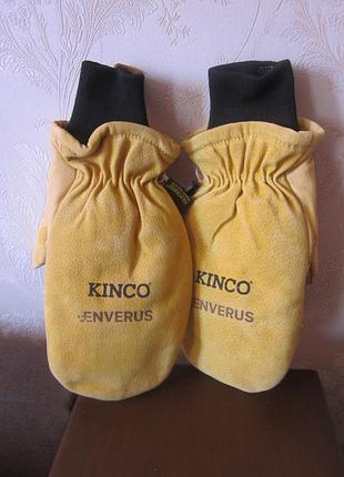 Горнолыжные перчатки kinco из высококачественной замши и натуральной кожи