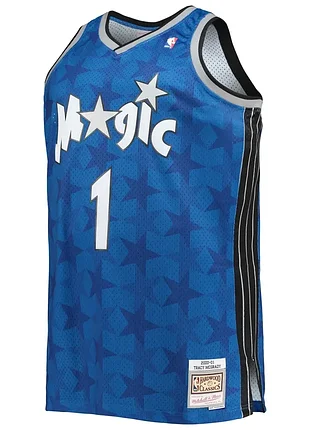 Баскетбольная джерси очень большого размераtracy mcgrady orlando magic 2000-01 blue authentic jersey 5xl nba mitchell &ness 2