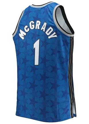 Баскетбольная джерси очень большого размераtracy mcgrady orlando magic 2000-01 blue authentic jersey 5xl nba mitchell &ness 3