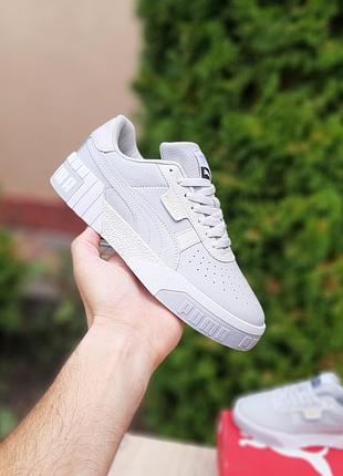 Puma cali сірі шкіра топ
