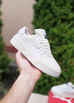 Puma cali бежеві шкіра топ