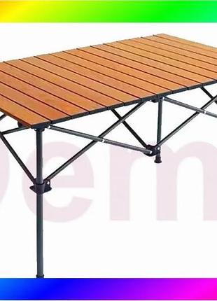 Bs стіл складаний std-08 best mix 950х550х500мм в чохлі, туристичний, для риболовлі коричневий bas77/n