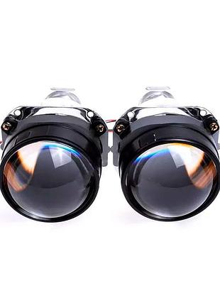Биксеноновые линзы 2,5" h1 35w 12v h7/h4 2 шт (01947)