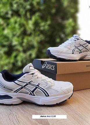 Asics gel-1130 білі з синім сітка топ (ліцензія)