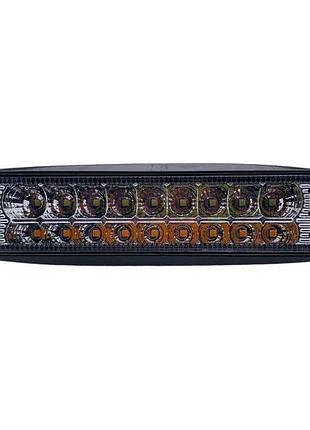Led фара ea light x jh l 54w білий+жовтий світло 18 діодів (155×40×40 мм) 9–32v ip67 для авто і спецтехніки