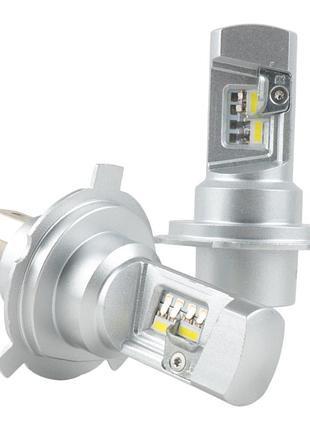 Led лампы h4 ea light x e3 6000lm 5000k 9-32v csp 2 шт